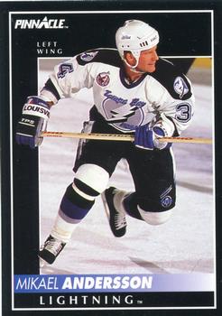 1992-93 Pinnacle #384 Mikael Andersson Front