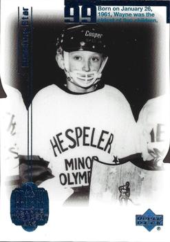 1999 Upper Deck Wayne Gretzky Living Legend - Year of the Great One #1 Wayne Gretzky (Childhood) Front