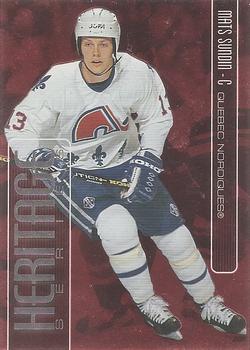 1999-00 Be a Player Memorabilia - Heritage Ruby #H-21 Mats Sundin Front