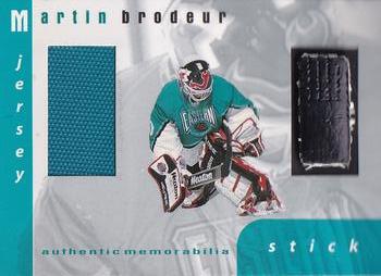 1999-00 Be a Player Memorabilia - All-Star Jersey and Stick #S-08 Martin Brodeur Front
