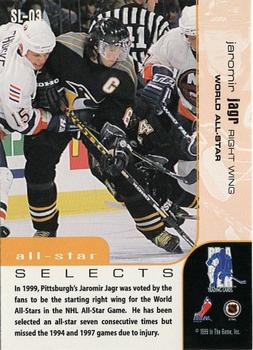 1999-00 Be a Player Memorabilia - All-Star Selects Gold #SL-03 Jaromir Jagr Back