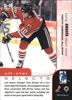 1999-00 Be a Player Memorabilia - All-Star Selects Gold #SL-09 Tony Amonte Back