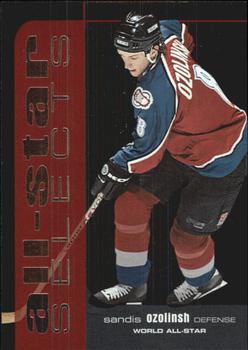 1999-00 Be a Player Memorabilia - All-Star Selects Silver #SL-04 Sandis Ozolinsh Front