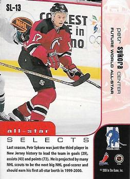 1999-00 Be a Player Memorabilia - All-Star Selects Silver #SL-13 Petr Sykora Back