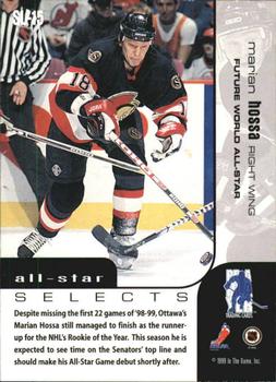 1999-00 Be a Player Memorabilia - All-Star Selects Silver #SL-15 Marian Hossa Back