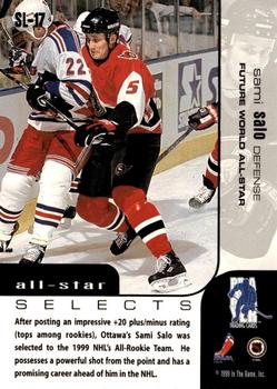 1999-00 Be a Player Memorabilia - All-Star Selects Silver #SL-17 Sami Salo Back