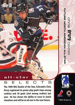 1999-00 Be a Player Memorabilia - All-Star Selects Silver #SL-19 Chris Drury Back