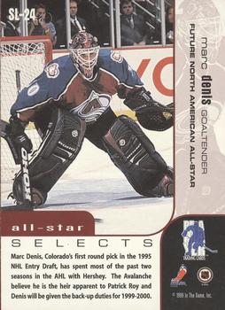 1999-00 Be a Player Memorabilia - All-Star Selects Silver #SL-24 Marc Denis Back
