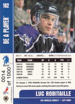 1999-00 Be a Player Memorabilia - Silver #162 Luc Robitaille Back