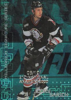 1999-00 Be a Player Millennium Signature Series - Anaheim National Emerald #37 Cory Sarich Front