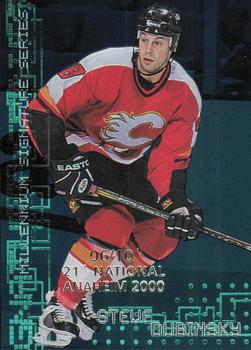 1999-00 Be a Player Millennium Signature Series - Anaheim National Emerald #45 Steve Dubinsky Front