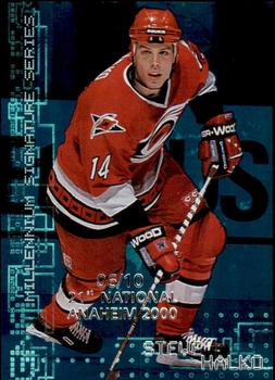 1999-00 Be a Player Millennium Signature Series - Anaheim National Emerald #47 Steve Halko Front