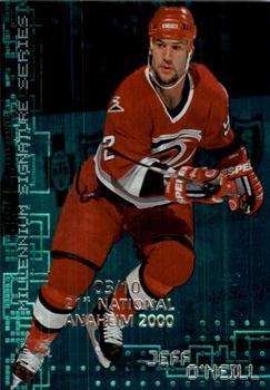 1999-00 Be a Player Millennium Signature Series - Anaheim National Emerald #51 Jeff O'Neill Front
