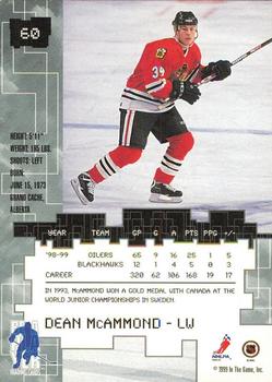 1999-00 Be a Player Millennium Signature Series - Anaheim National Emerald #60 Dean McAmmond Back