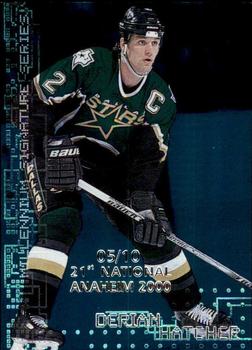 1999-00 Be a Player Millennium Signature Series - Anaheim National Emerald #77 Derian Hatcher Front