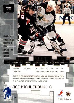 1999-00 Be a Player Millennium Signature Series - Anaheim National Emerald #78 Joe Nieuwendyk Back