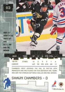 1999-00 Be a Player Millennium Signature Series - Anaheim National Emerald #83 Shawn Chambers Back