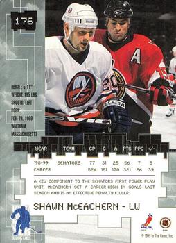 1999-00 Be a Player Millennium Signature Series - Anaheim National Emerald #176 Shawn McEachern Back