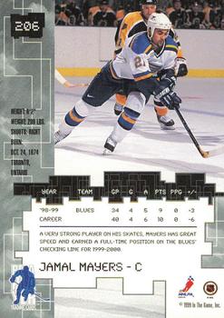 1999-00 Be a Player Millennium Signature Series - Anaheim National Emerald #206 Jamal Mayers Back
