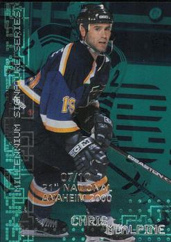 1999-00 Be a Player Millennium Signature Series - Anaheim National Emerald #207 Chris McAlpine Front