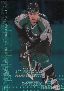 1999-00 Be a Player Millennium Signature Series - Anaheim National Emerald #210 Patrick Marleau Front