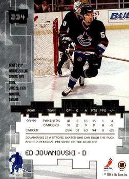 1999-00 Be a Player Millennium Signature Series - Anaheim National Emerald #234 Ed Jovanovski Back