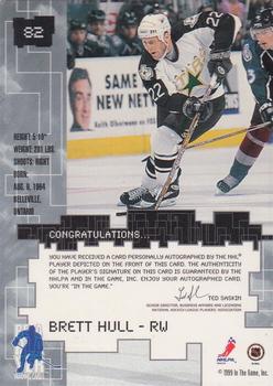 1999-00 Be a Player Millennium Signature Series - Autographs #82 Brett Hull Back