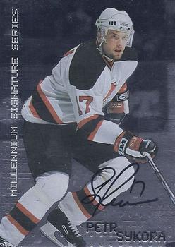 1999-00 Be a Player Millennium Signature Series - Autographs #145 Petr Sykora Front