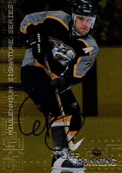 1999-00 Be a Player Millennium Signature Series - Autographs Gold #137 Cliff Ronning Front