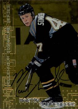 1999-00 Be a Player Millennium Signature Series - Autographs Gold #200 Martin Sonnenberg Front