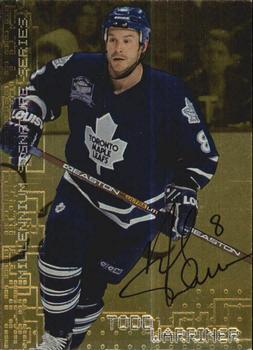 1999-00 Be a Player Millennium Signature Series - Autographs Gold #225 Todd Warriner Front