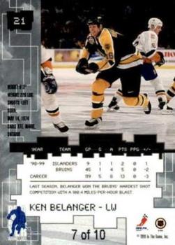 1999-00 Be a Player Millennium Signature Series - Emerald #21 Ken Belanger Back