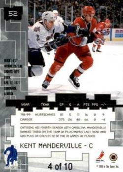 1999-00 Be a Player Millennium Signature Series - Emerald #52 Kent Manderville Back