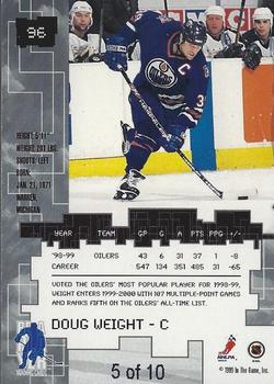 1999-00 Be a Player Millennium Signature Series - Emerald #96 Doug Weight Back