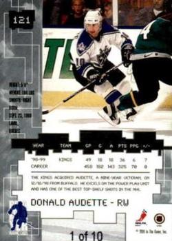 1999-00 Be a Player Millennium Signature Series - Emerald #121 Donald Audette Back