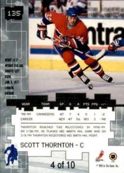 1999-00 Be a Player Millennium Signature Series - Emerald #135 Scott Thornton Back