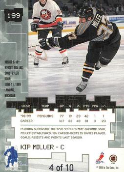 1999-00 Be a Player Millennium Signature Series - Emerald #199 Kip Miller Back