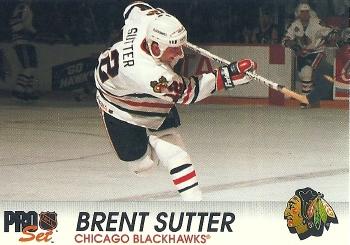 1992-93 Pro Set #36 Brent Sutter Front