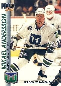 1992-93 Pro Set #65 Mikael Andersson Front