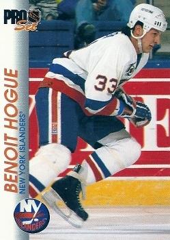 1992-93 Pro Set #108 Benoit Hogue Front