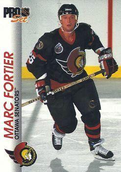1992-93 Pro Set #128 Marc Fortier Front