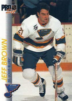 1992-93 Pro Set #158 Jeff Brown Front