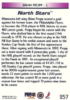 1992-93 Pro Set #257 Brian Propp Back