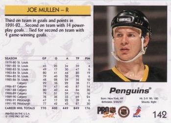 1992-93 Pro Set #142 Joe Mullen Back