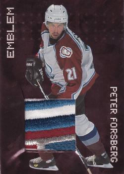 1999-00 Be a Player Millennium Signature Series - Jersey Emblems #E-20 Peter Forsberg Front