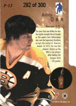 1999-00 Be a Player Millennium Signature Series - Pearson #P-13 Bobby Orr Back