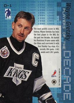 1999-00 Be a Player Millennium Signature Series - Players of the Decade Autographs #D-1 Wayne Gretzky Back