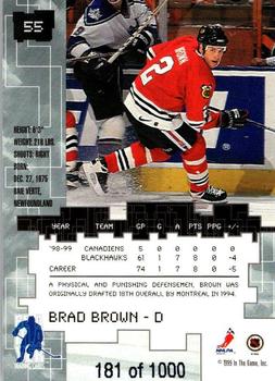 1999-00 Be a Player Millennium Signature Series - Ruby #55 Brad Brown Back