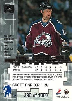 1999-00 Be a Player Millennium Signature Series - Ruby #64 Scott Parker Back