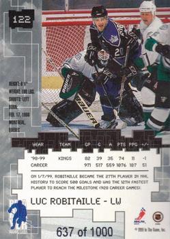 1999-00 Be a Player Millennium Signature Series - Ruby #122 Luc Robitaille Back